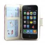 Wholesale iPhone 4S / 4 Simple Flip Leather Wallet Case (Purple)